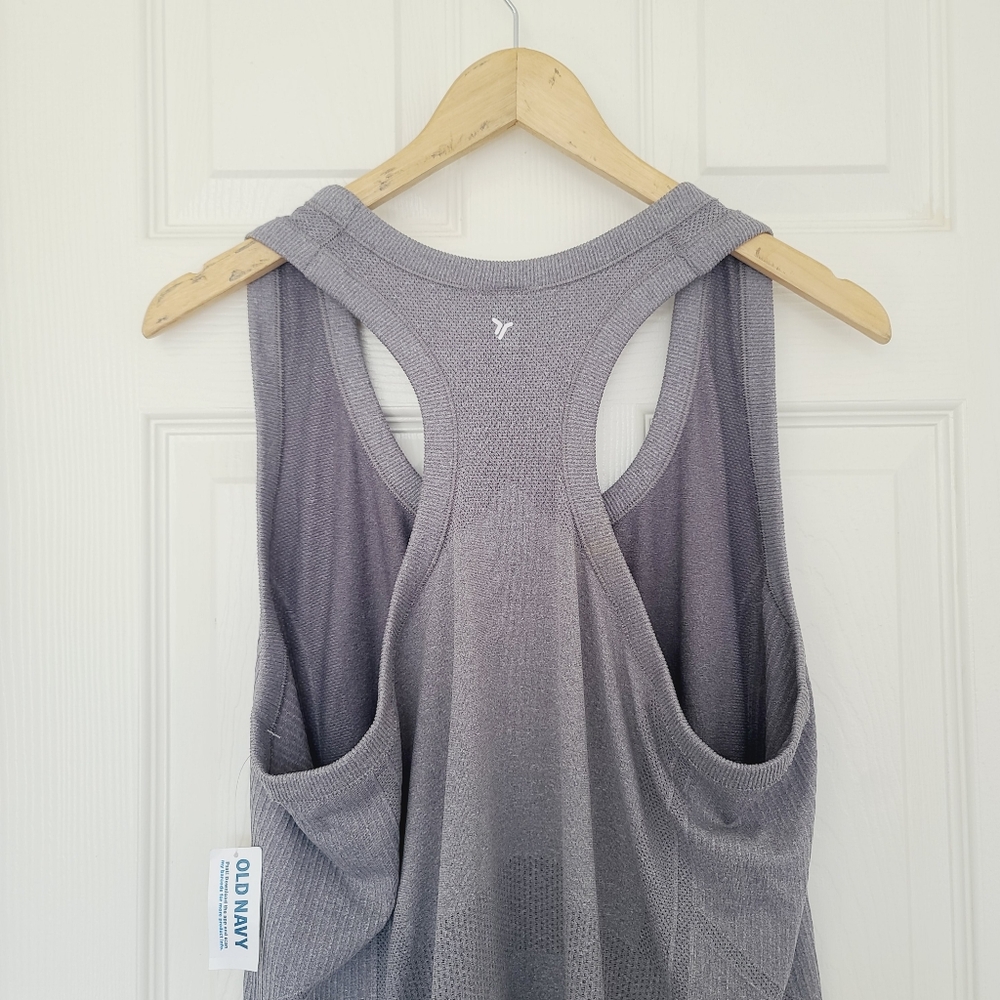 NWT Old Navy Gray Racerback Tank Top Size XXL - Picture 4 of 4